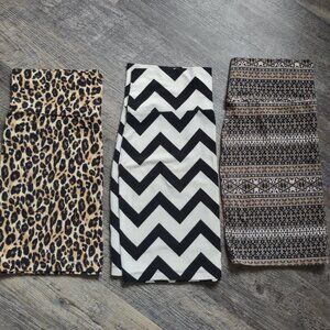 Three Bodycon Mini Skirts Size Med-Lg by Charlotte Russe